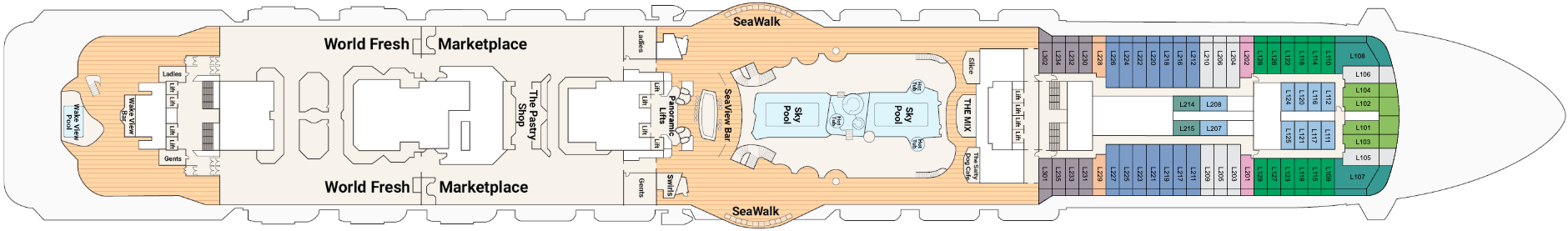 Princess Cruises Discovery Princess Deck 16 - Lido.png